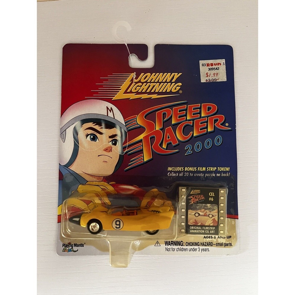 Johnny Lightning Speed Racer 2000 Die-Cast Car with Bonus Film Strip Token CEL#6